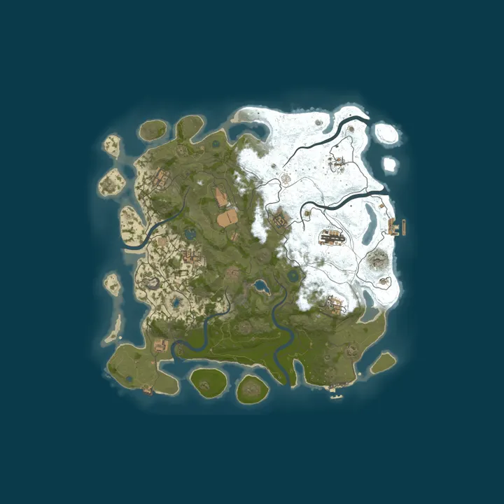 Map of Rqkuri Rust Server