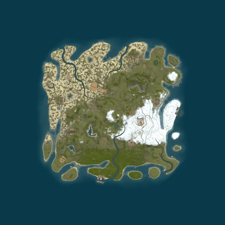 Map of [PVE][JP] そば鯖  Raidable Bases 初心者大歓迎