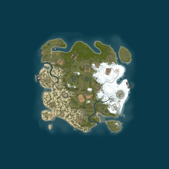 Map of Rust Server
