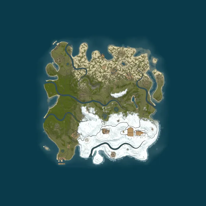 Map of Rust Server