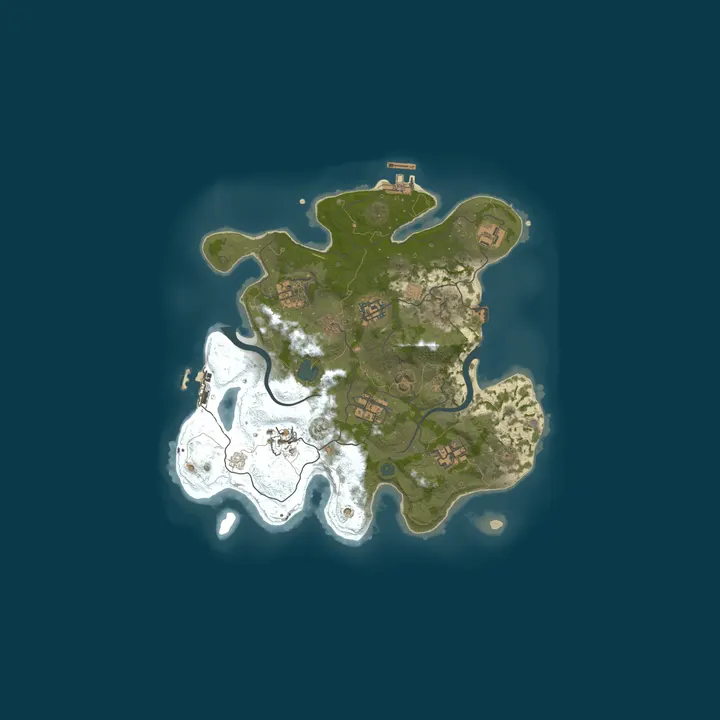 Map of Rust Server