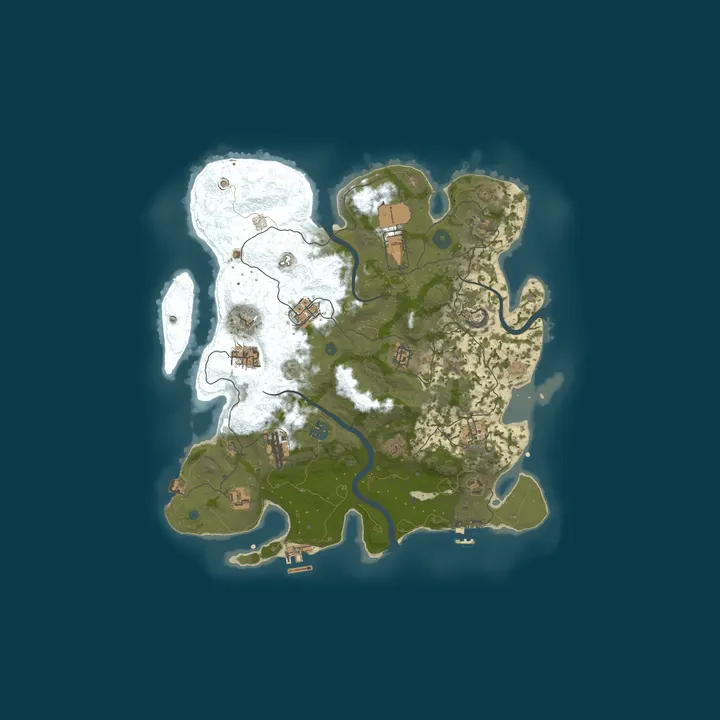 Map of PayToWin RUST SOLO/DUO | Vanilla | WEEKLY WIPE | MONTHLY BP