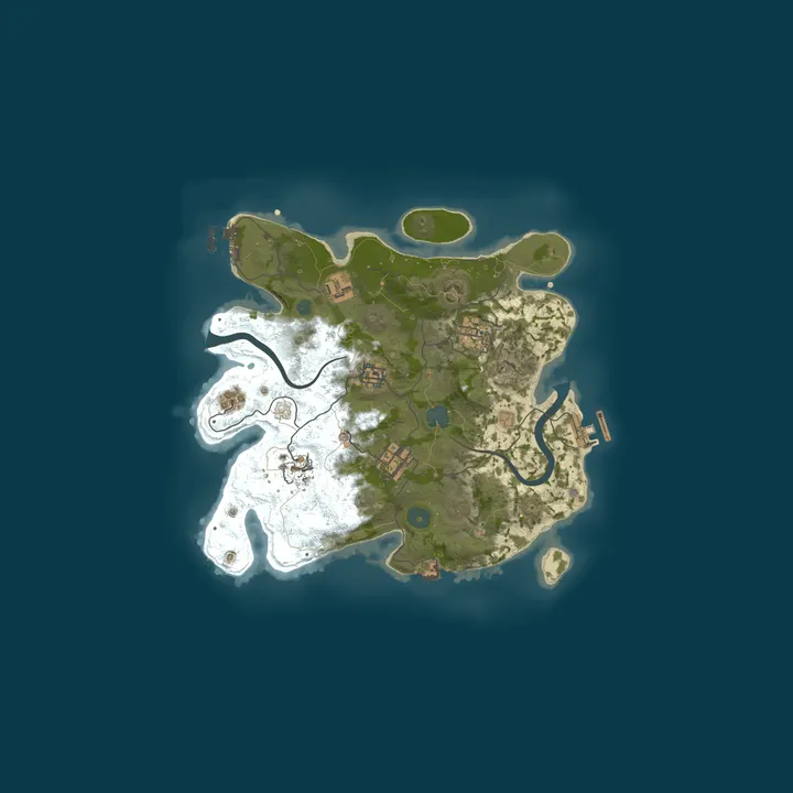 Map of  RustSalinas [LATAM] 8/10 | Vanila +| Solo/Duo | Monthly | 50 U
