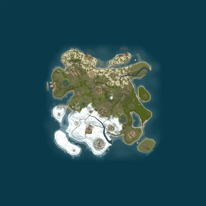 Map of RUSTUGAL | EU/PT | Vanilla+ | Raid Protection