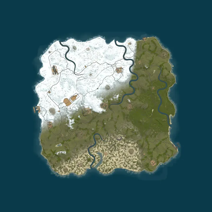Map of Vital Rust - EU Medium | 2x | Vanilla+ | No BP Wipes
