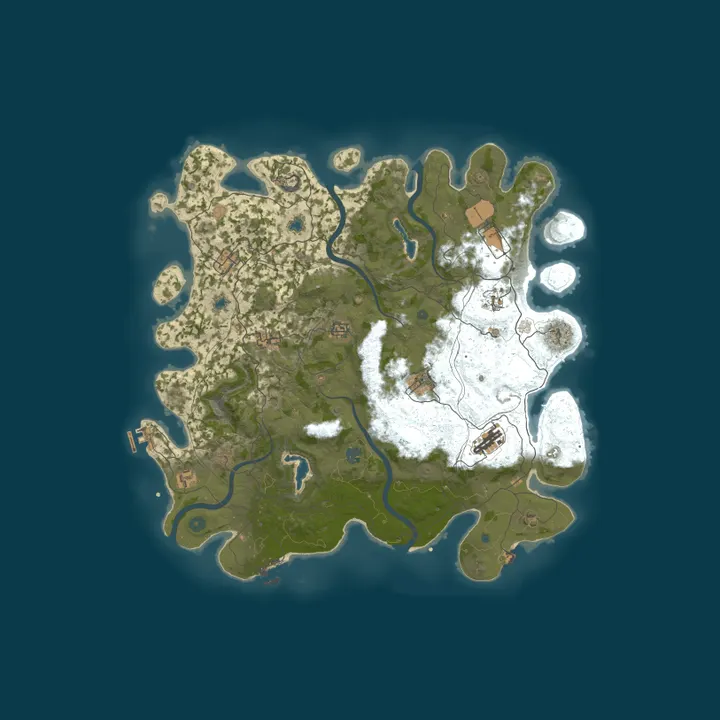 Map of Enchanted.gg EU 2x PvE | No Raiding/Killing | Noob Friendly