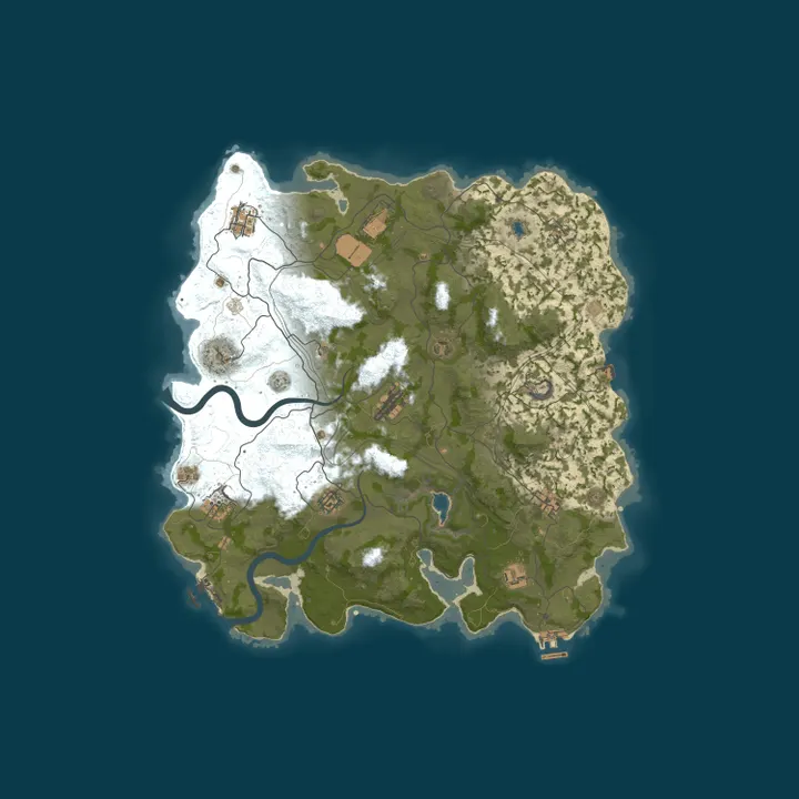 Map of US RENEGADE 3x MONTHLY | Solo Duo | Shop | 50% Upkeep | No BP W