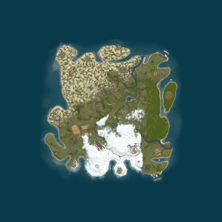 Map of ChillRust | No KOS | (Monuments PVP) | No Raid