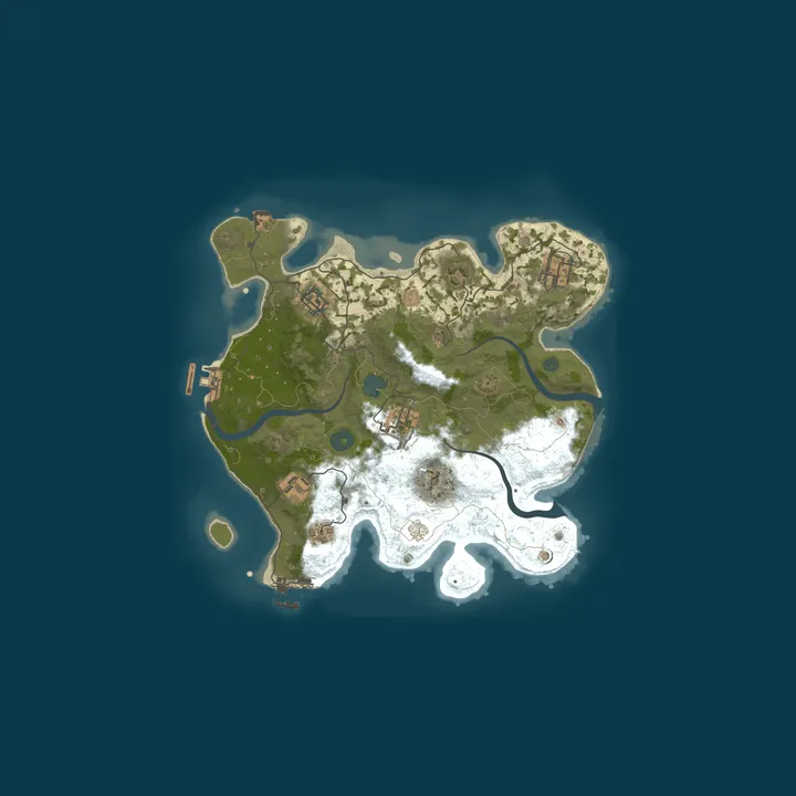 Map of A Shockbyte Rust Server