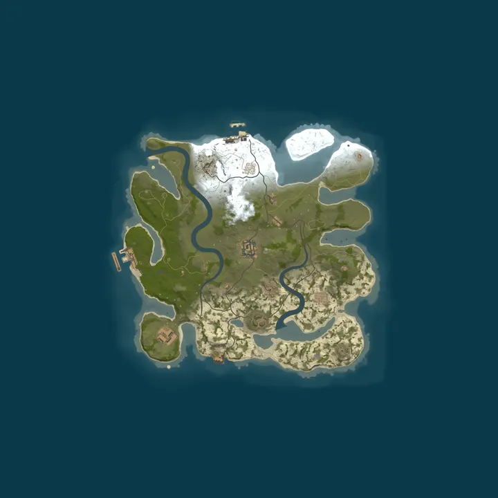 Map of PURGE Rust Server
