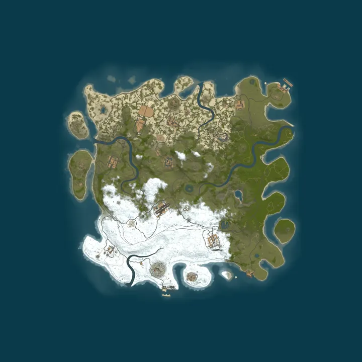 Map of Valhalla Rust - US EAST