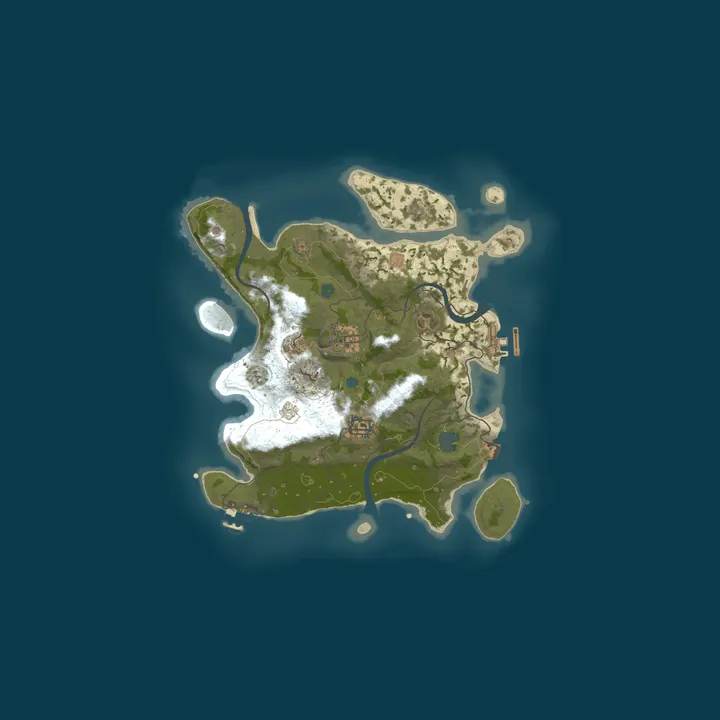 Map of BubbleWand Rust Server