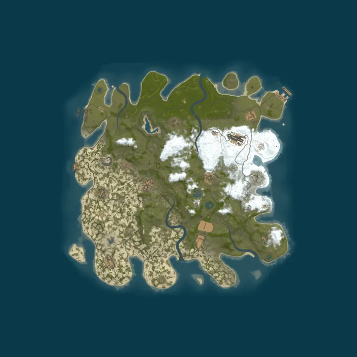 Map of Misfits Rust Survival PVE