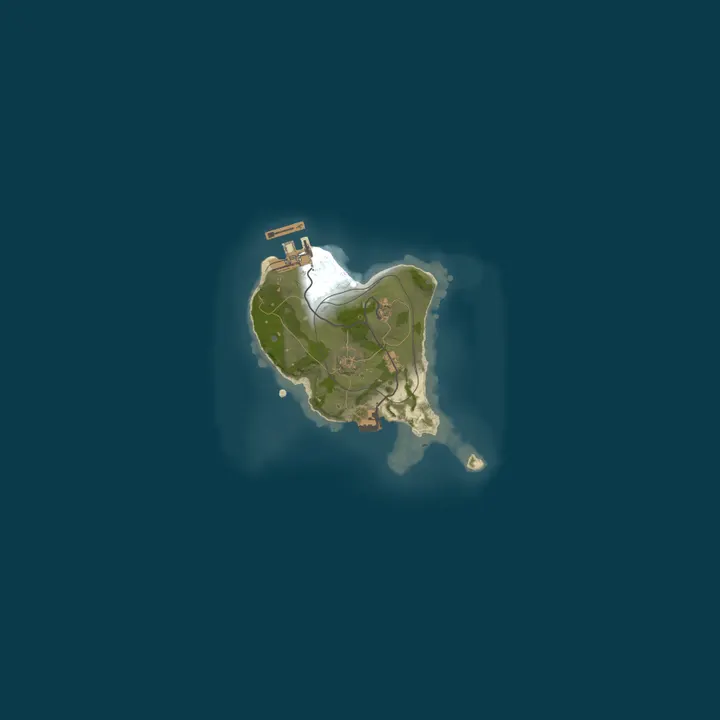 Map of [LATAM] LunaRust x1000000 | Battlefield|Loadout|Kits|PVP