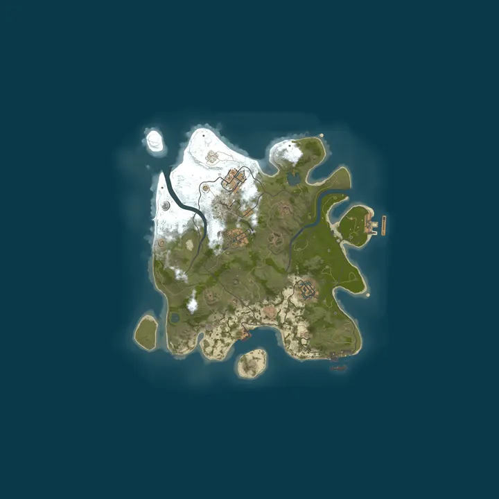 Map of T-RUST x2 | Solo/Duo | Weekly | Vanilla+ RU/EU