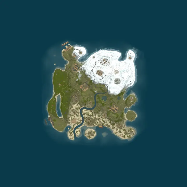 Map of A Rust Server