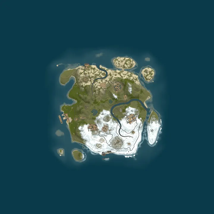 Map of Todds Rust Server