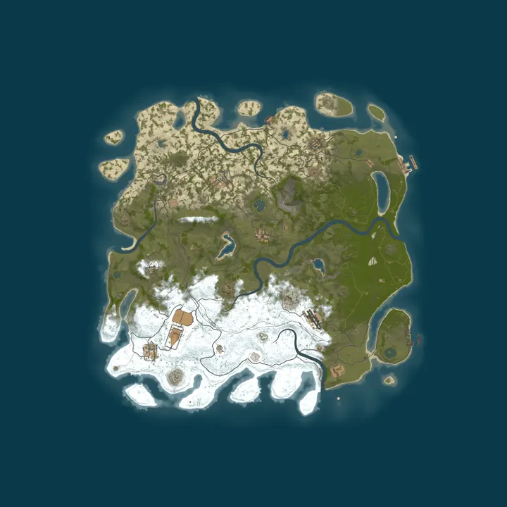 Map of Three stones PVE [x5] Raid base, Events, Eco