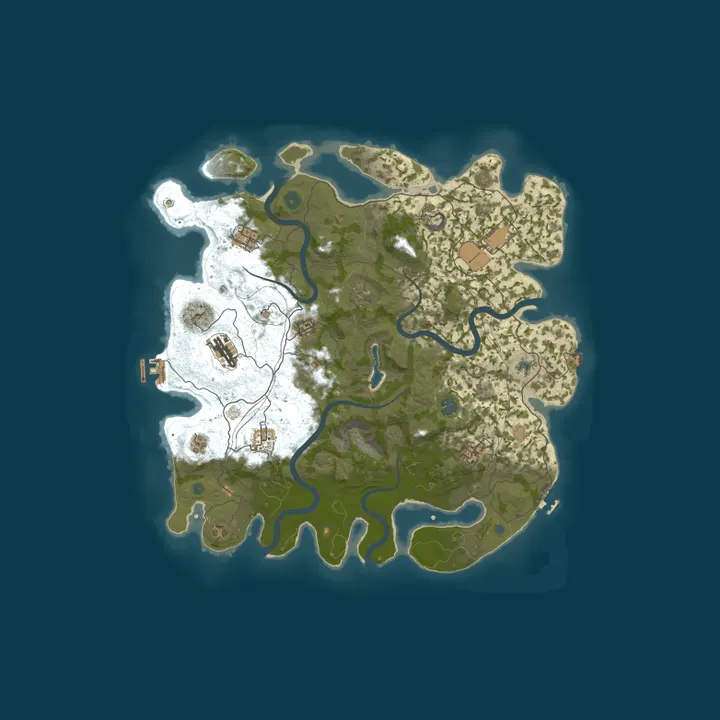 Map of gameserver8 Rust hosted by Overhosting.ru