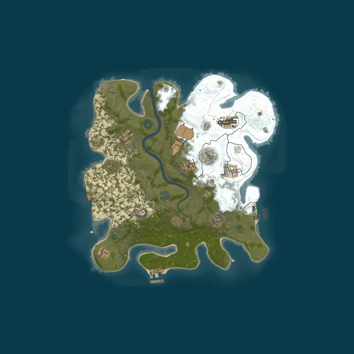 Map of TUNDRA RUST | 2X | ДЛЯ НОВИЧКОВ | AI-ЧАТ