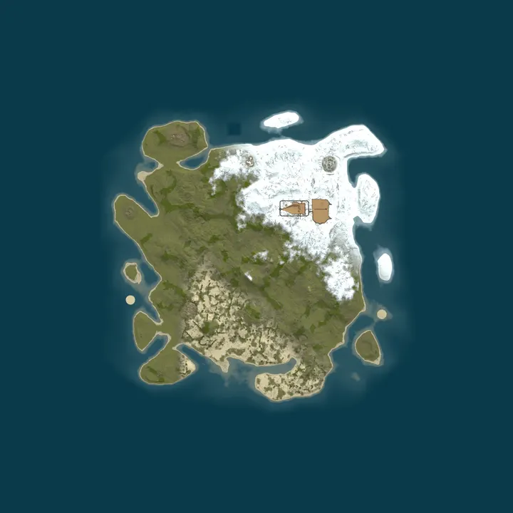Map of BAIDEN RUST X1000000000 |NoLimit|PVP|FUN|KITS|RU|EU|AIM|BED|BRO
