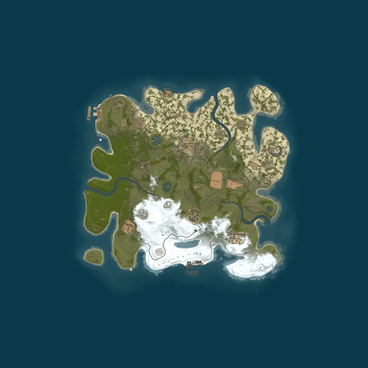 Map of [RU] RUSTCOLA #8 PVE/PVP X3/X5| ГЛОБАЛ ВАЙП 02.10