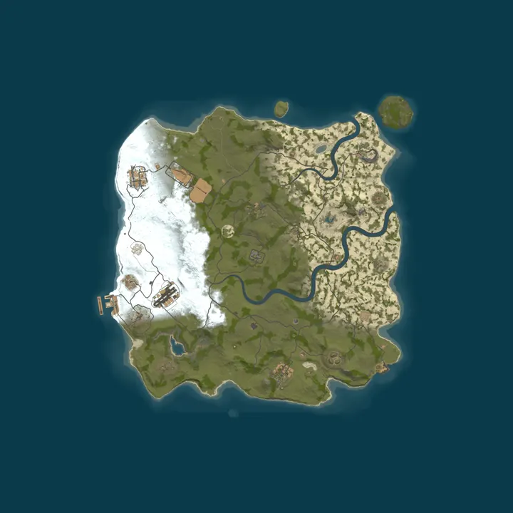 Map of ▶RUST RUSSIA MAX 2 [X5|FPS+|TP|MAGIC] WIPE 06.10◀