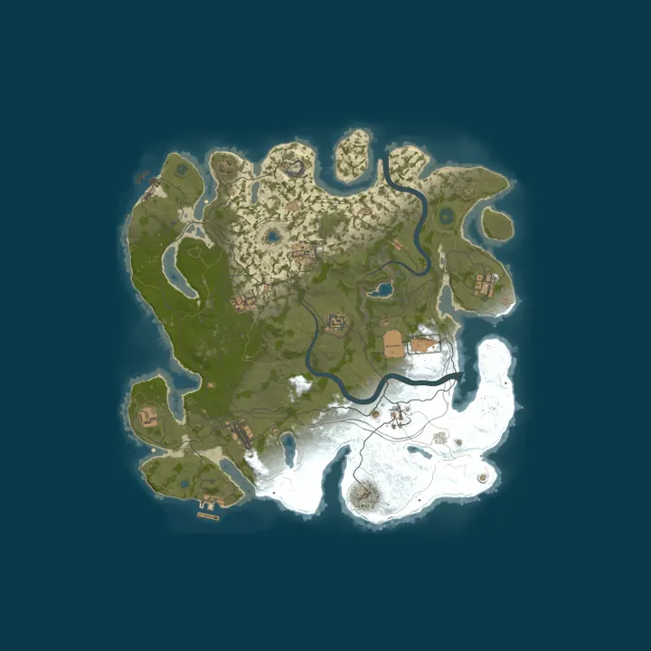 Map of ДЛЯ НОВИЧКОВ | КЛАССИКА X2 |KARMA RUST 03.10