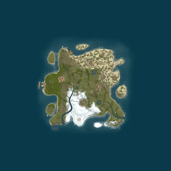 Map of AMP Powered Rust Server
