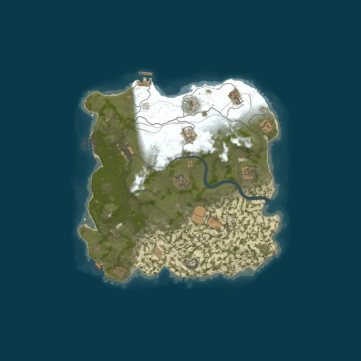 Map of WARBANDITS.GG EU 5X No BPs |Loot++|PvP|MyMini|Shop|X5 JUST WIPE