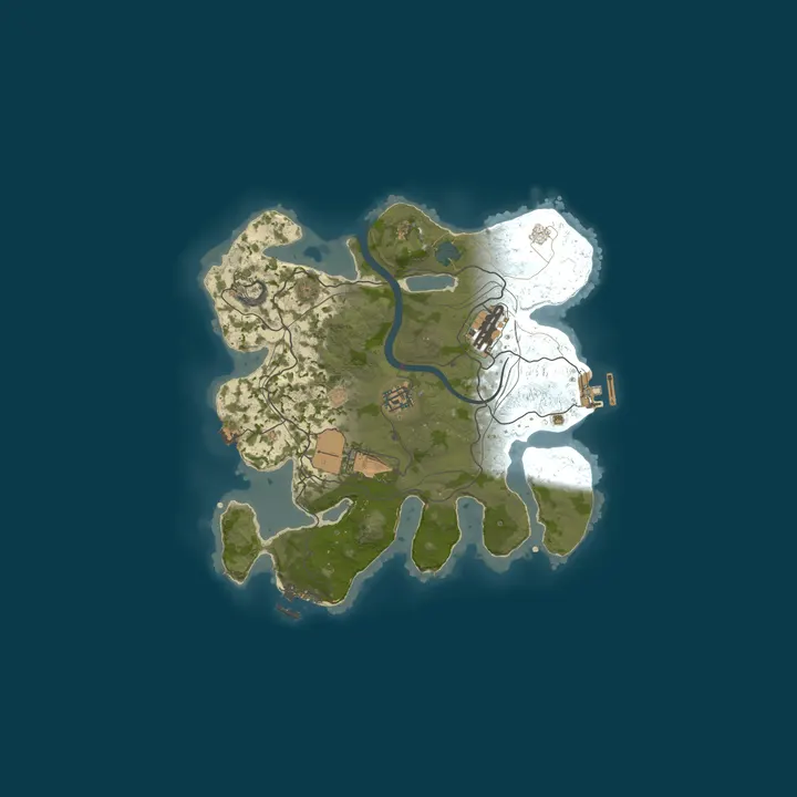 Map of RUSTICITY BATTLEFIELD 1000X｜LOADOUTS｜TP｜KITS｜PVP [NA]