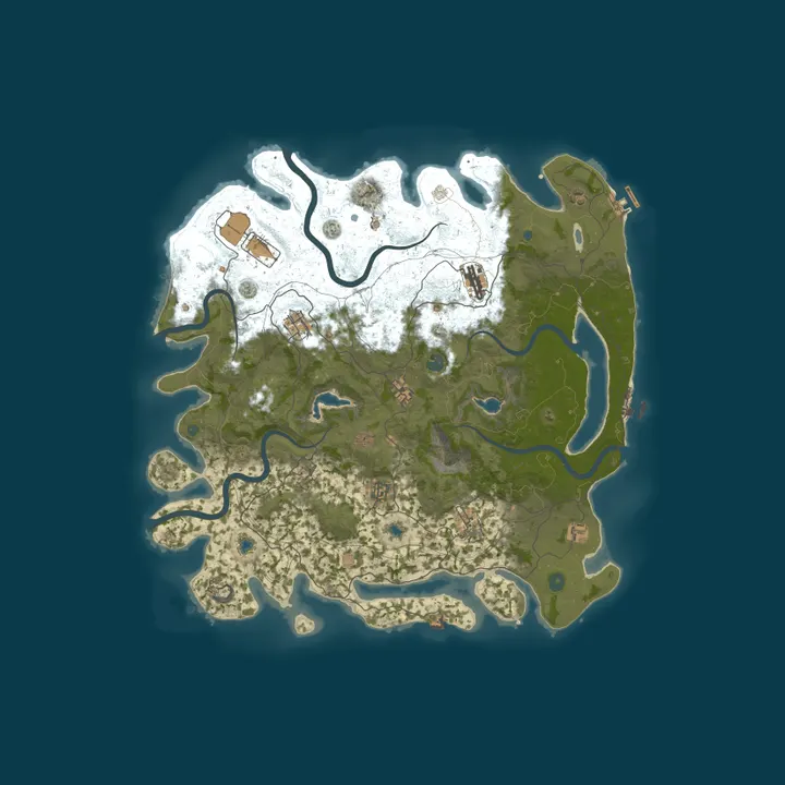 Map of |US| Paradise Island |PvE|Vanilla|2x|NoRaid|NoDecay|