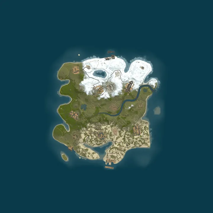 Map of Rust Server