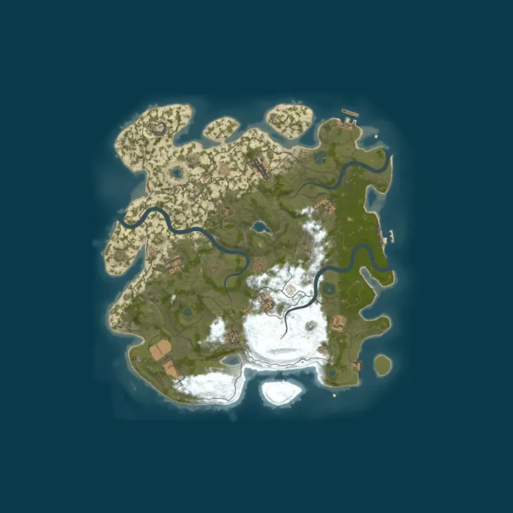 Map of EchoRust.co 2x Monthly |Solo/Duo/Trio/Quad| No BP Wipe