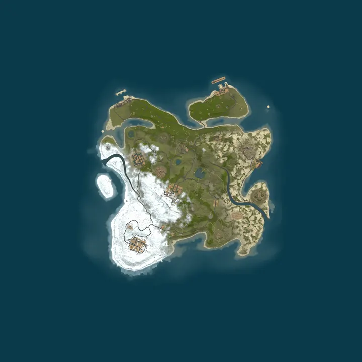Map of LastCraft Rust