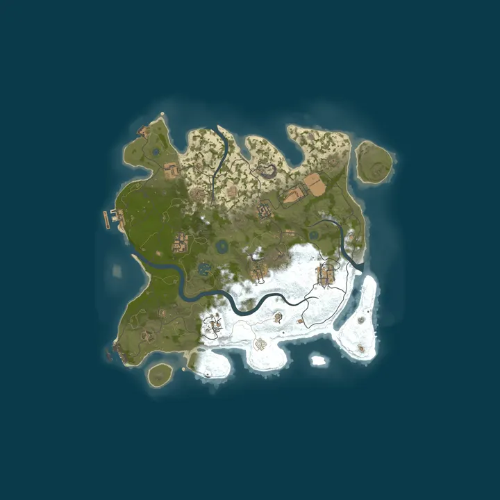 Map of Rust BLACKOUT Test Server