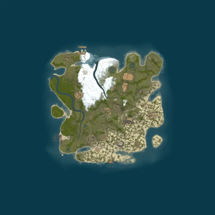 Map of [EU] Rust For All | No Group Limit | Active Admins