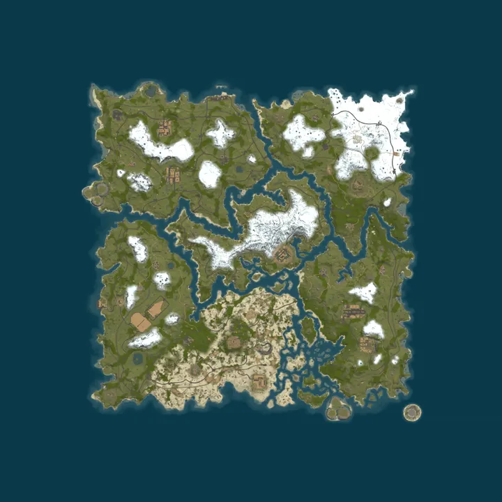 Map of [EU] Salty Zombies PvE #1 | Skills | Raid | Quests | Jetpack | 