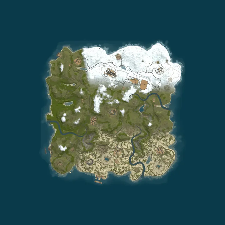 Map of Reddit.com/r/PlayRust - EU Monday