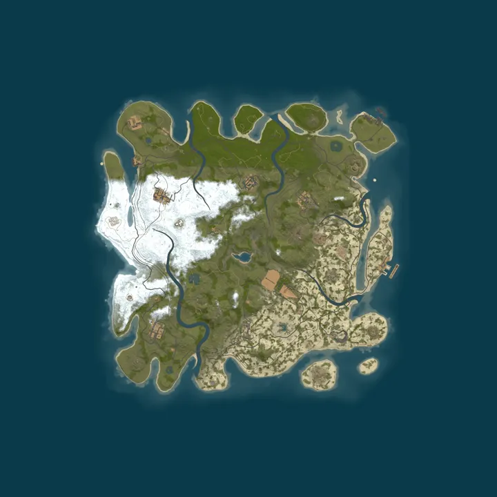 Map of 666 RUST 2Х|ДЛЯ НОВИЧКОВ|РУССКИЙ 04.10