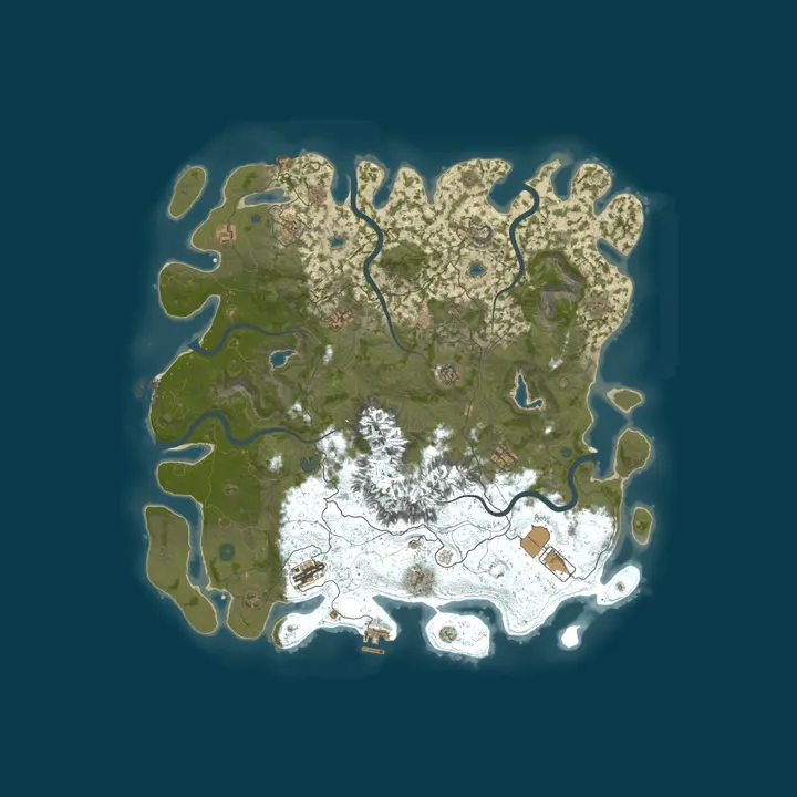Map of [RU] RAMBA Server Rust #2 Vanilla