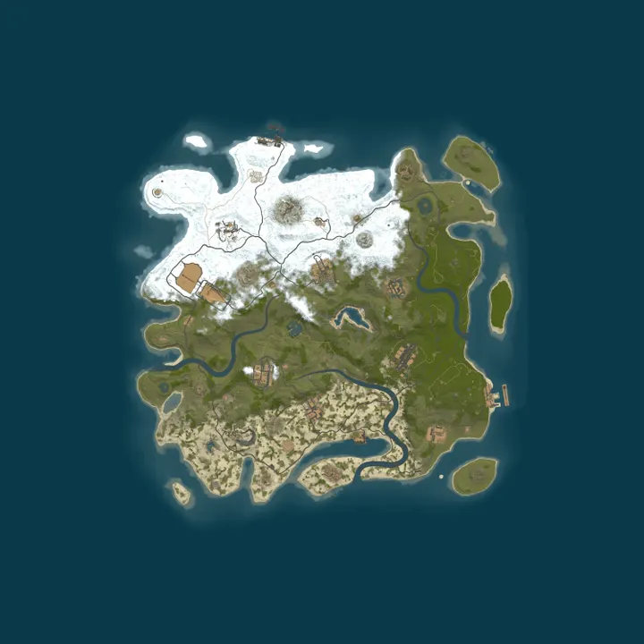 Map of Praim Taim Rust #1 Ванила Х2