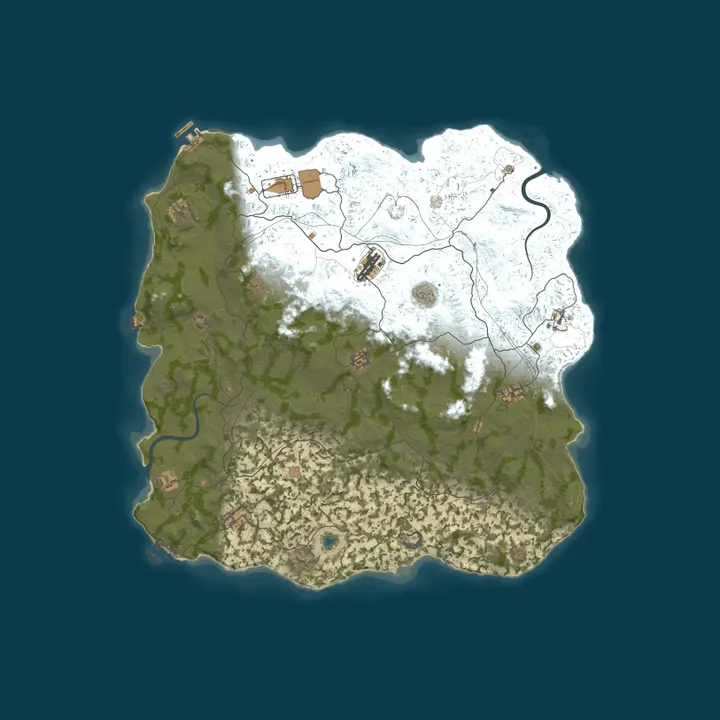 Map of MIRAGE RUST | MONTHLY 2x | VANILLA+  | Wipe 01.10