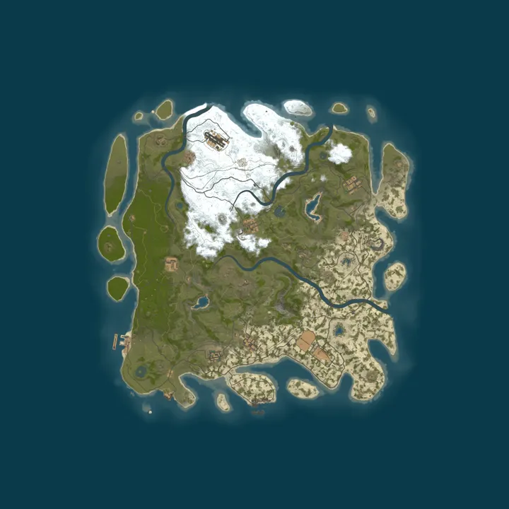 Map of RustGamingNation 100000x |EU| PvE [Events|Purge|Zombies|SkillTr