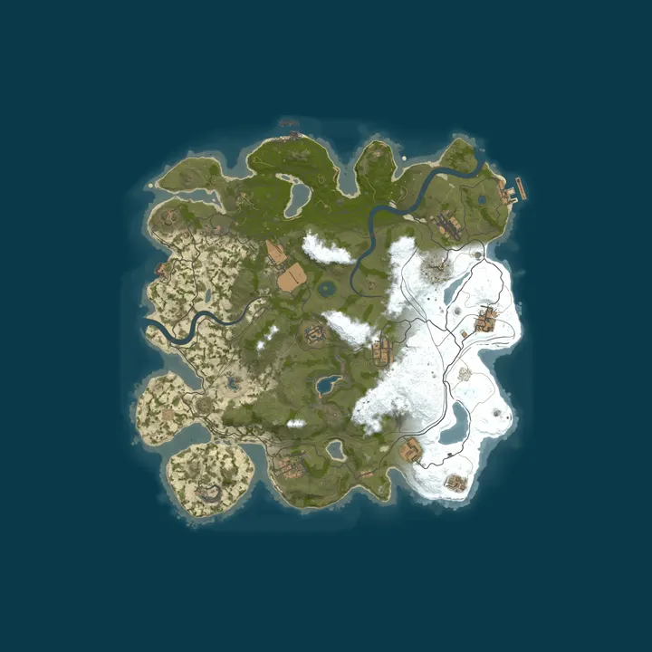 Map of [EU] WizzRust.com 1x Solo/Duo/Trio | Noob Friendly | Wiped 01/1
