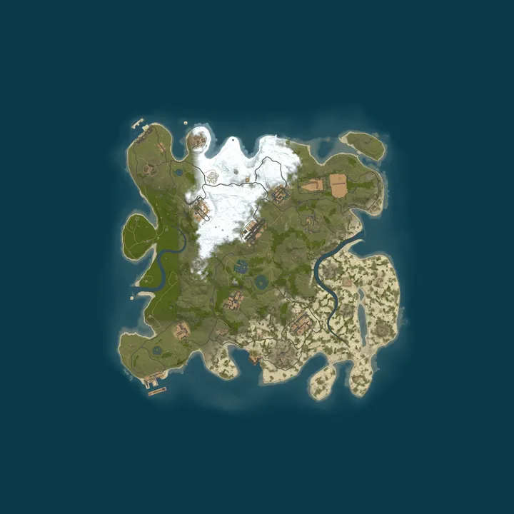 Map of Tercelazul Rust Server