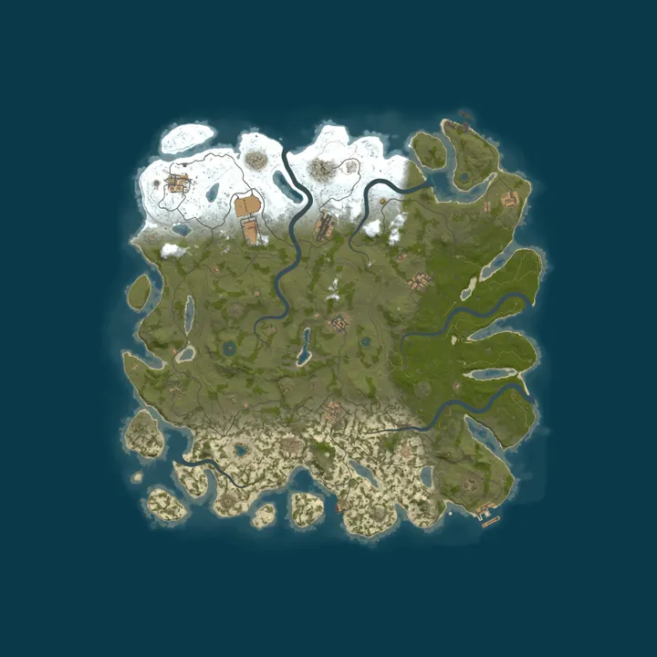 Map of HNC Rust Test Server - Invite Only