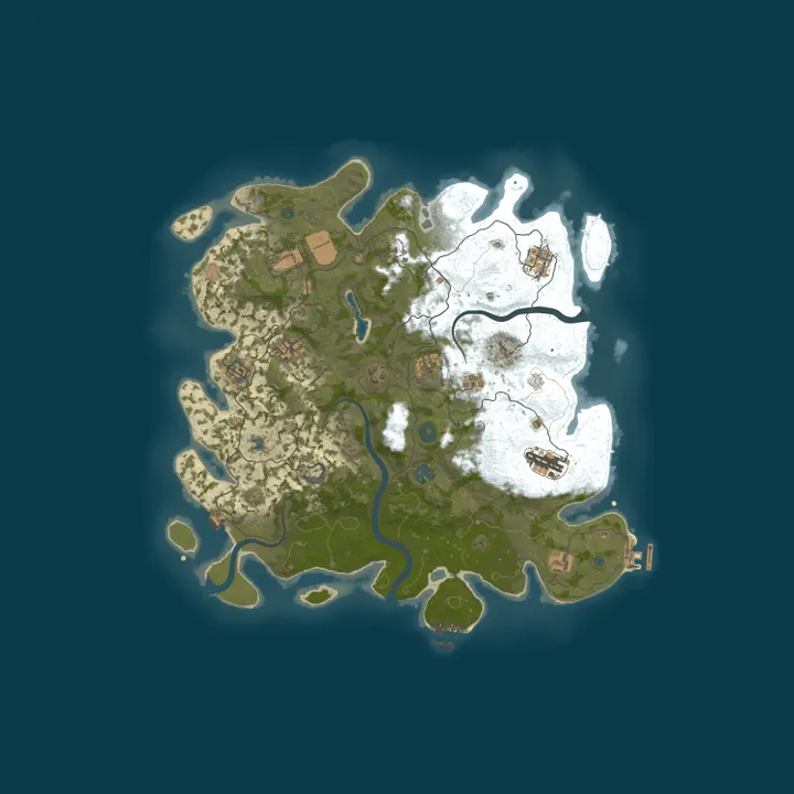 Map of PvE | Scarce Loot |  Survival
