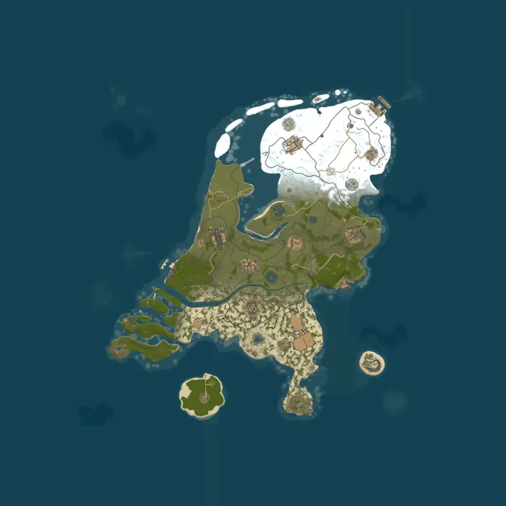 Map of Skunk City PvP/PvE OG Drug Server