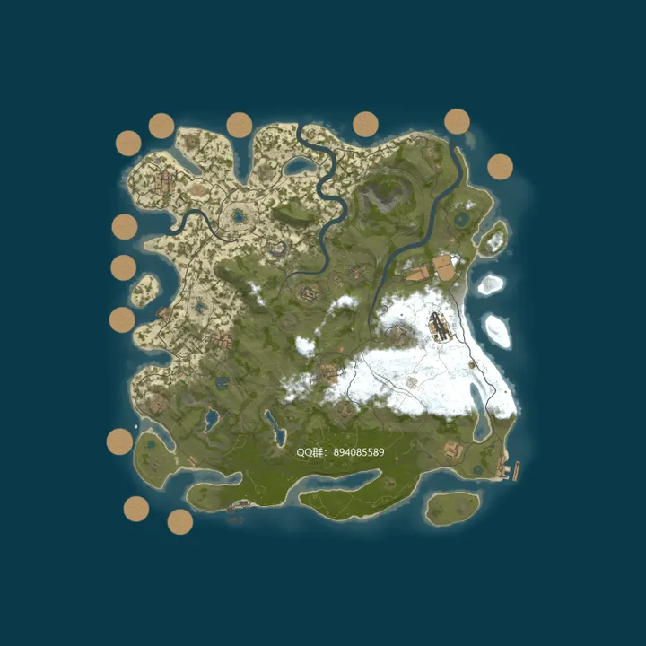 Map of 低调/PVE/10倍废料/养老/死亡不掉/等级/强化
